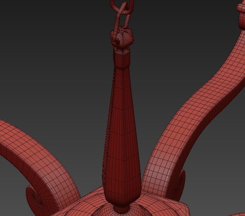 Visual Comfort Alexa Hampton Myrna Chandelier 3D model_7