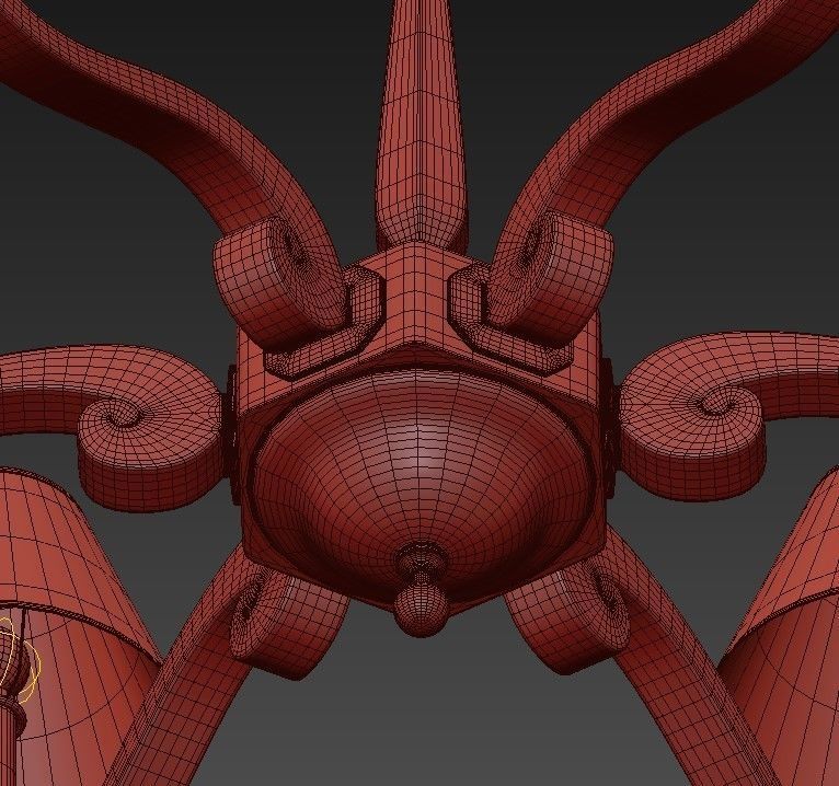 Visual Comfort Alexa Hampton Myrna Chandelier 3D model_6