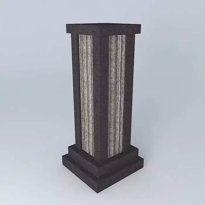 Marble pedestal Free 3D model_0