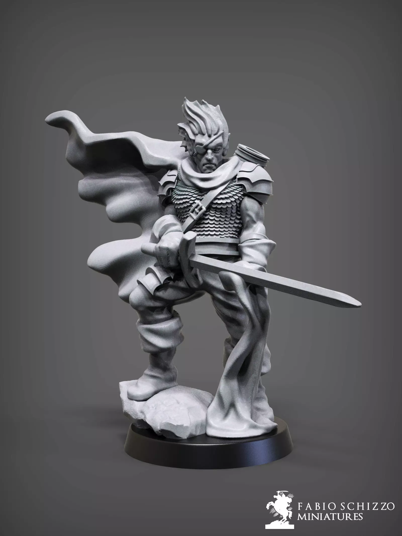 Drow Hero 3D print model_0