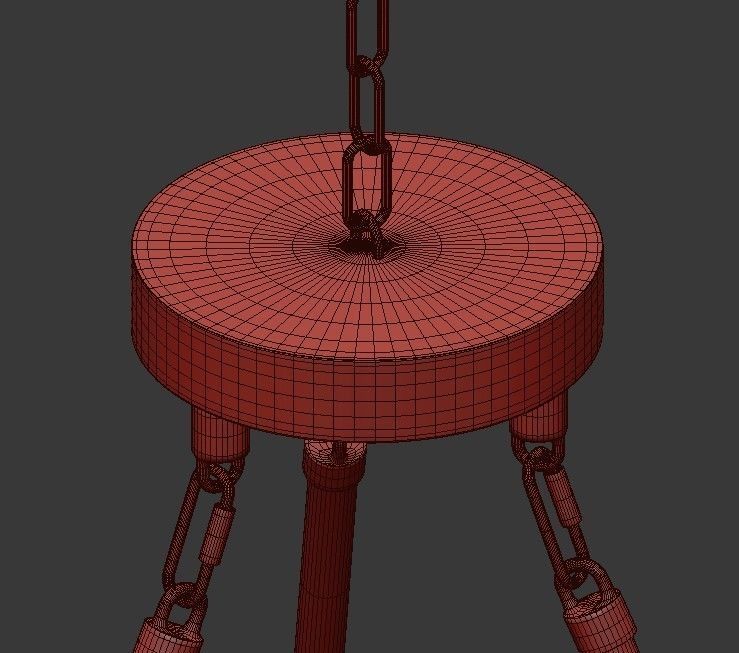 Arya 25 Light Satin Gold Chandelier 3D model_8