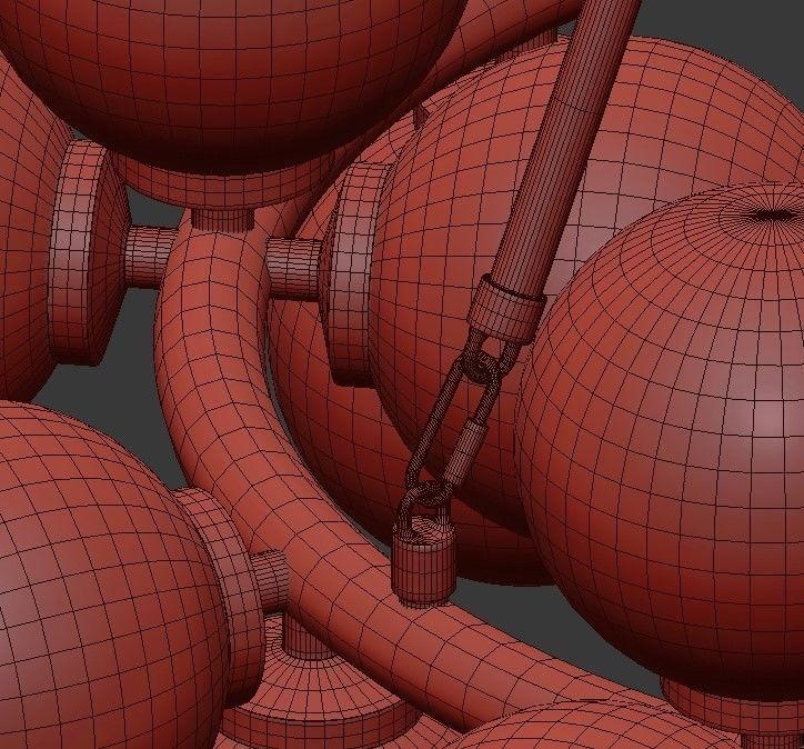 Arya 25 Light Satin Gold Chandelier 3D model_7