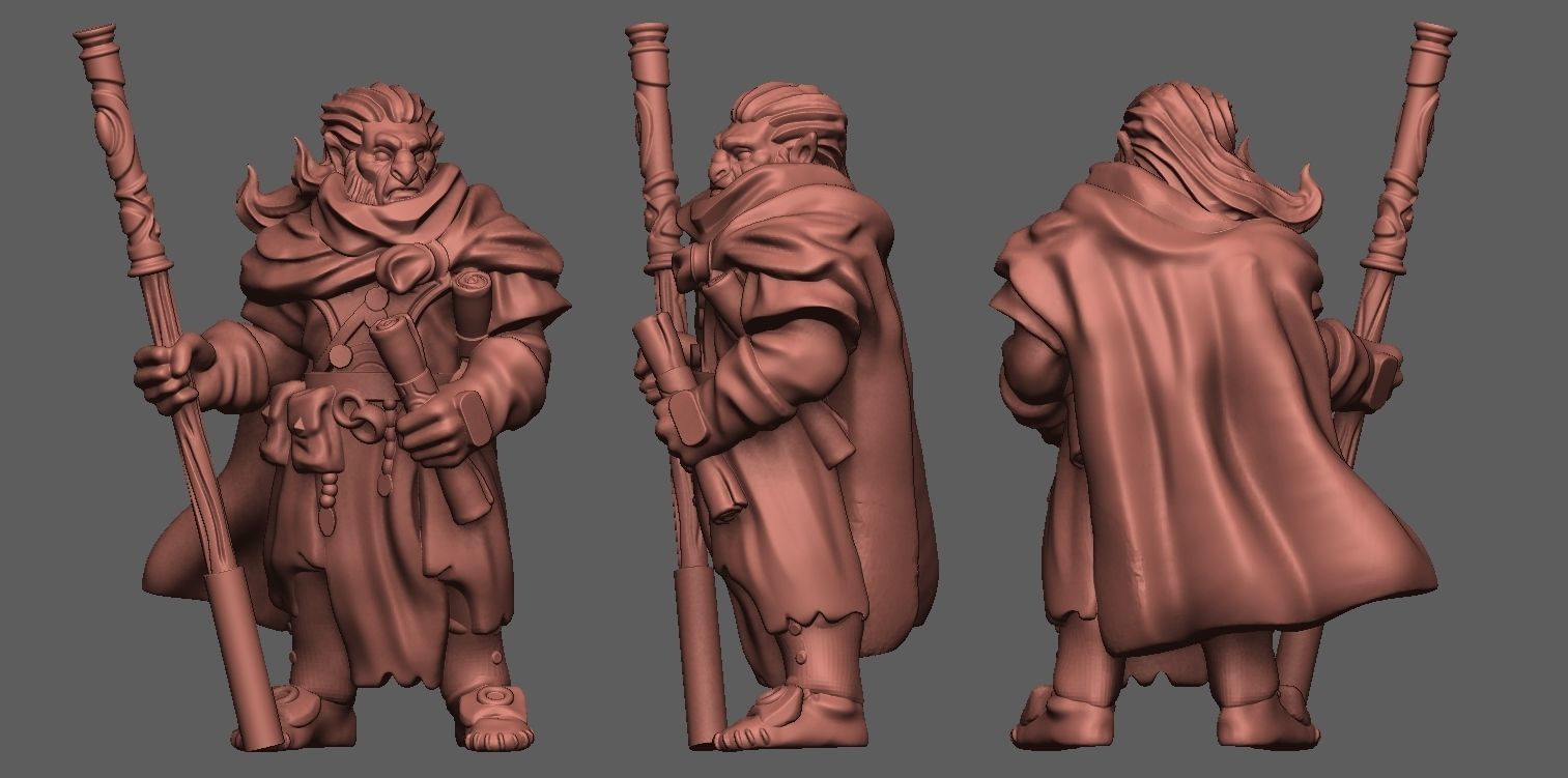Hobgoblin Wizard 3D print model_1