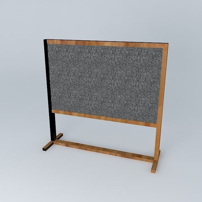 Black board Free 3D model_1