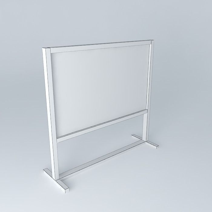 Black board Free 3D model_3