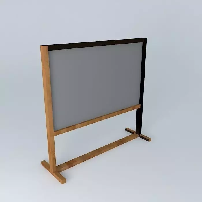 Black board Free 3D model_0