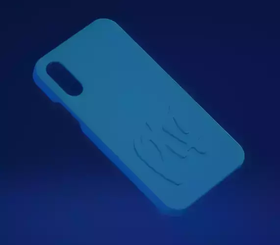 Iphone X case X PLF crew Free 3D print model