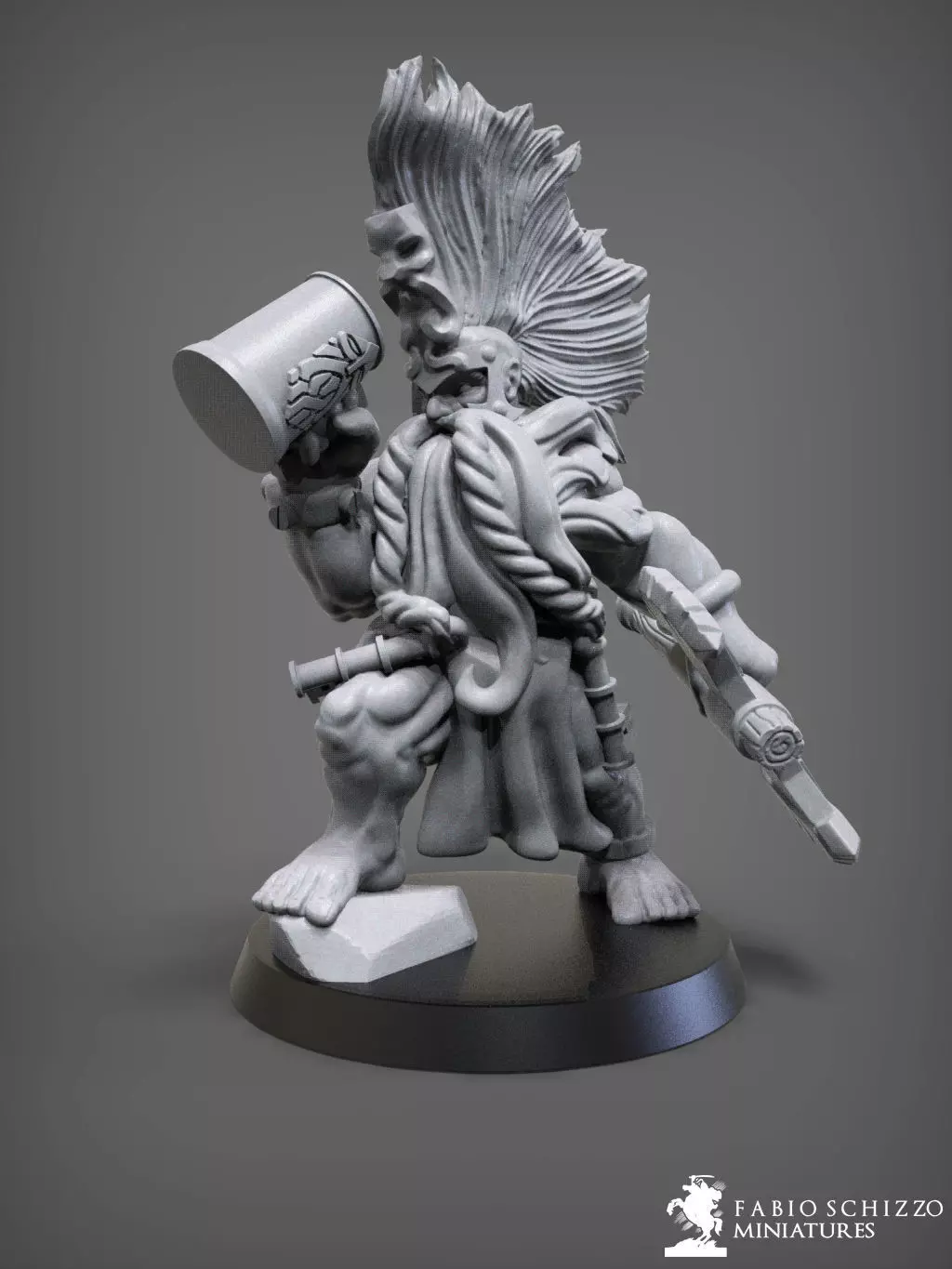 Wild Dwarf 3D print model_0