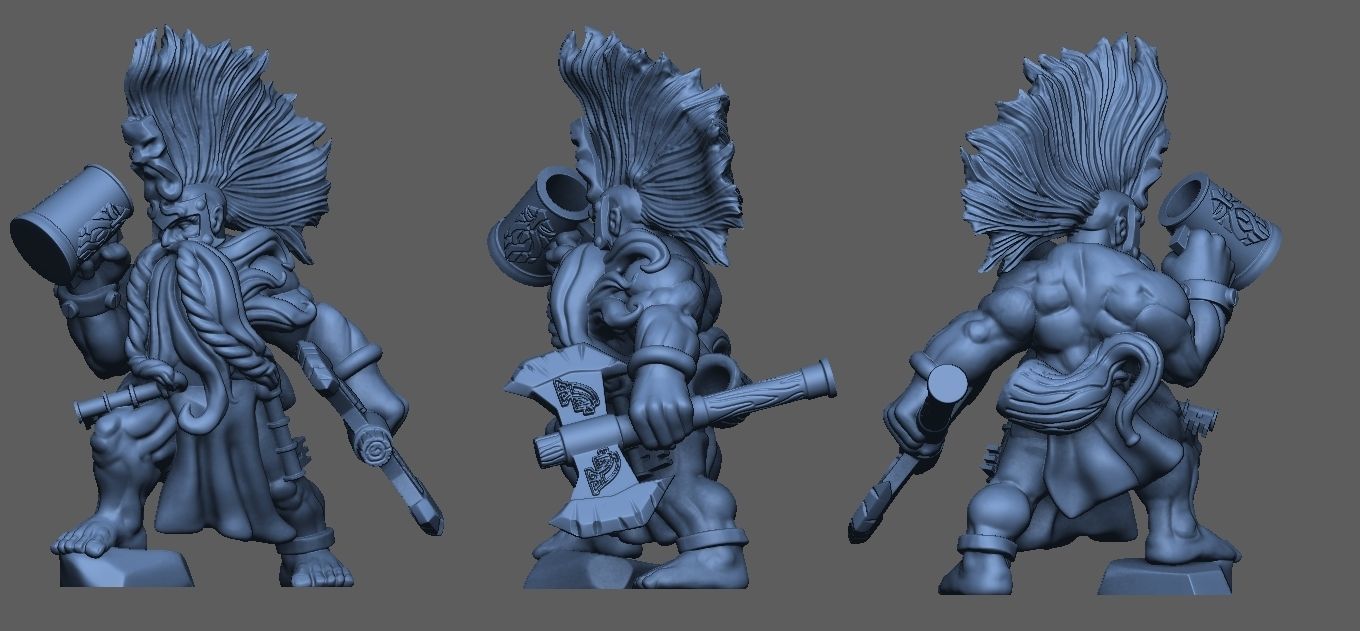 Wild Dwarf 3D print model_1