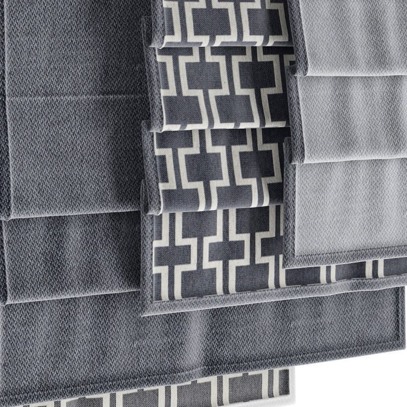Roman blinds set 24 3D model_1