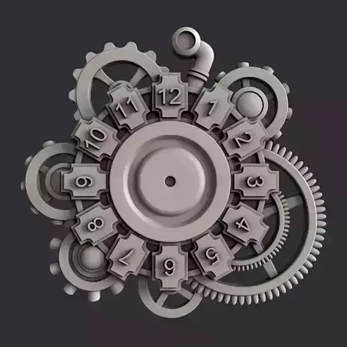 3d STL models for CNC router clock c23