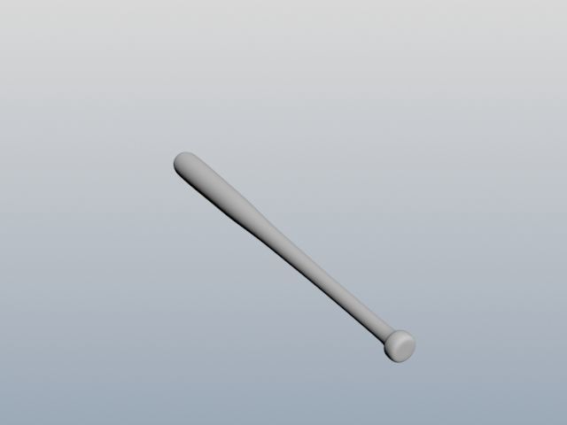 baseball bat 3D model_1