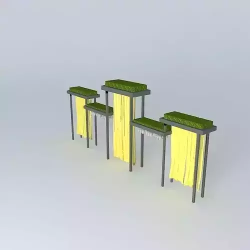 Central bar tree sculpture free 3D model | CGTrader