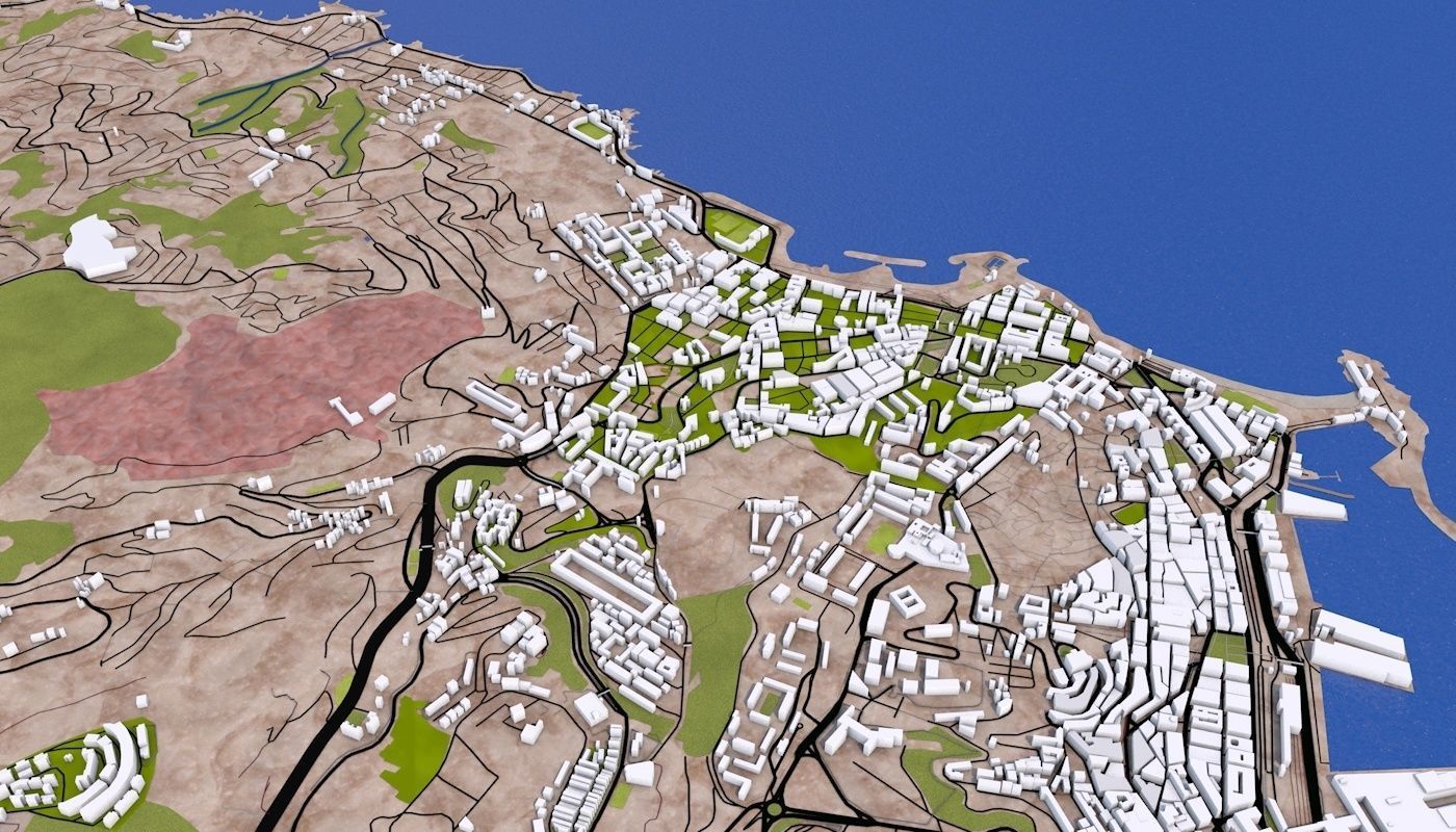 Algiers City Low-poly 3D model_23