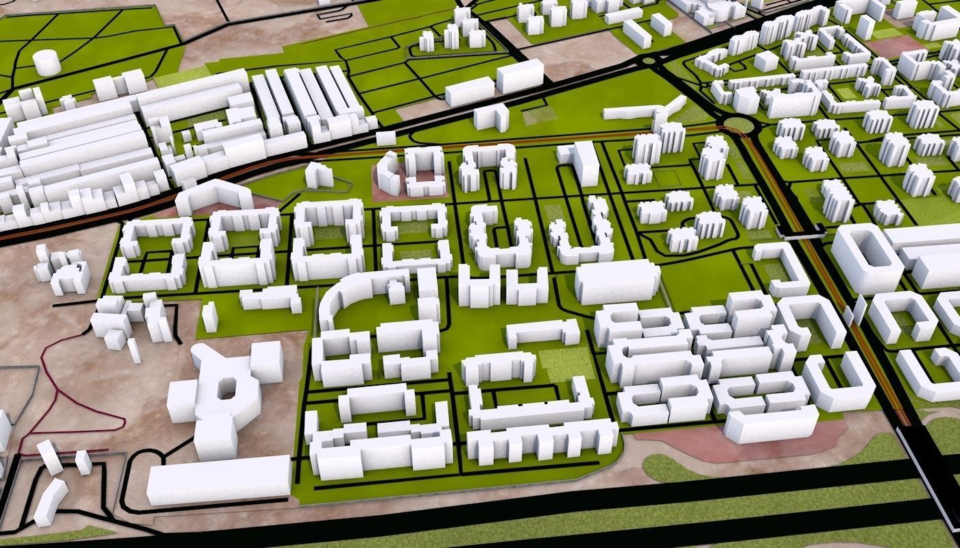Algiers City Low-poly 3D model_10