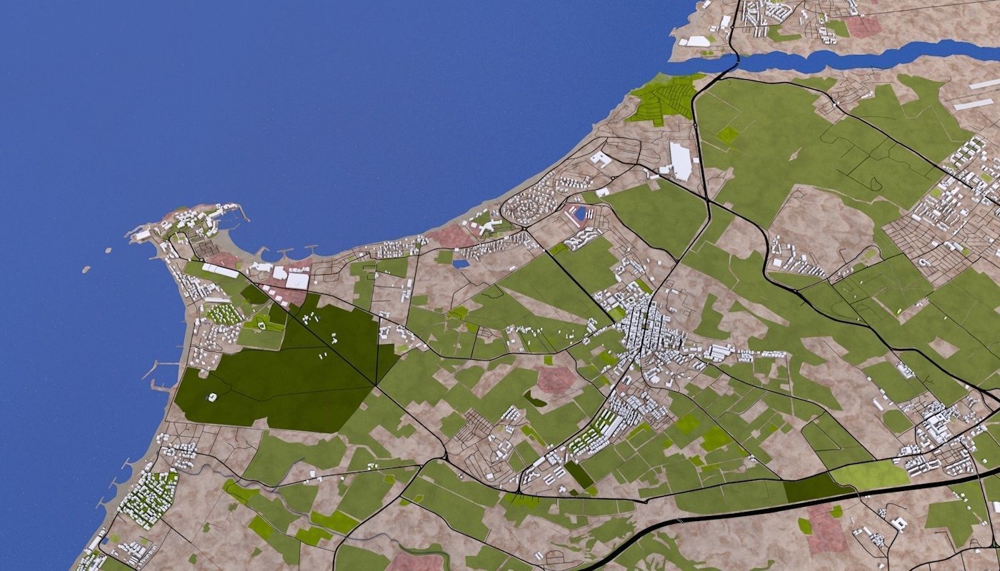 Algiers City Low-poly 3D model_35