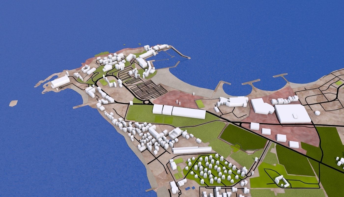 Algiers City Low-poly 3D model_25