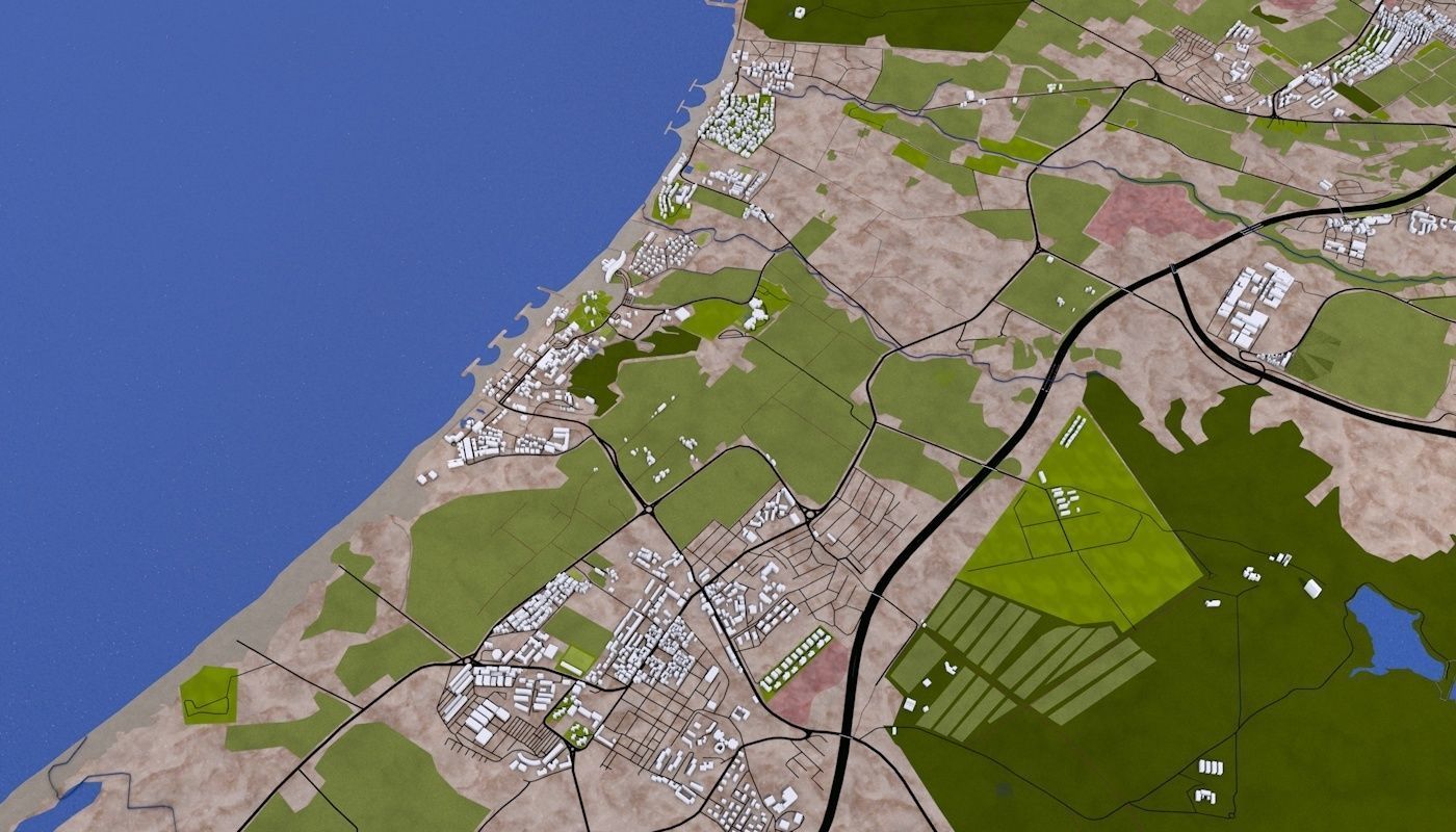 Algiers City Low-poly 3D model_36
