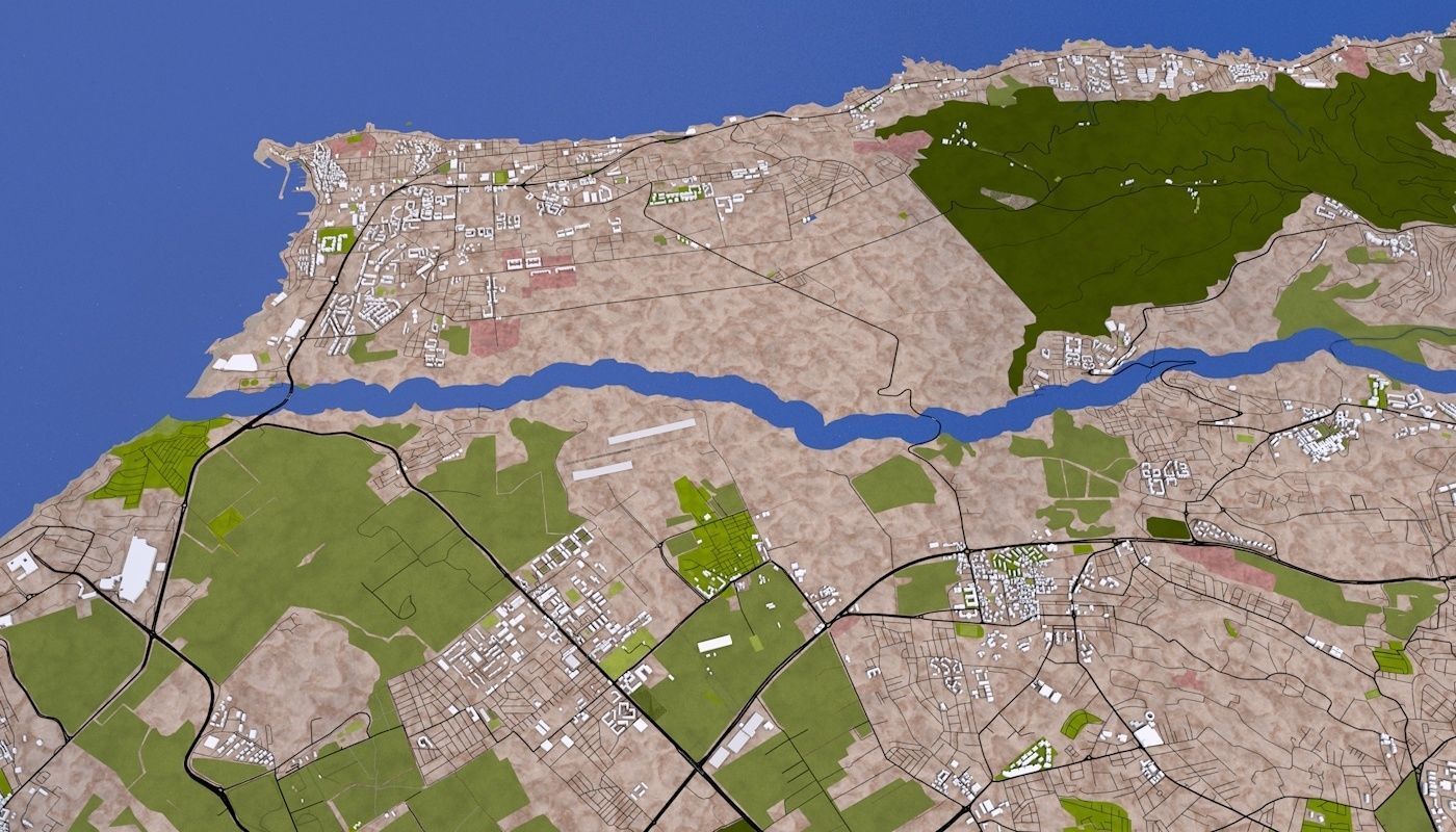 Algiers City Low-poly 3D model_37