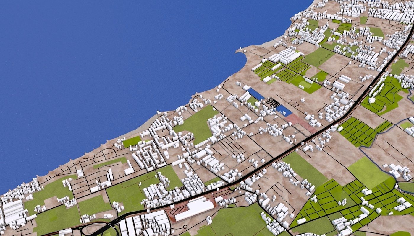 Algiers City Low-poly 3D model_7
