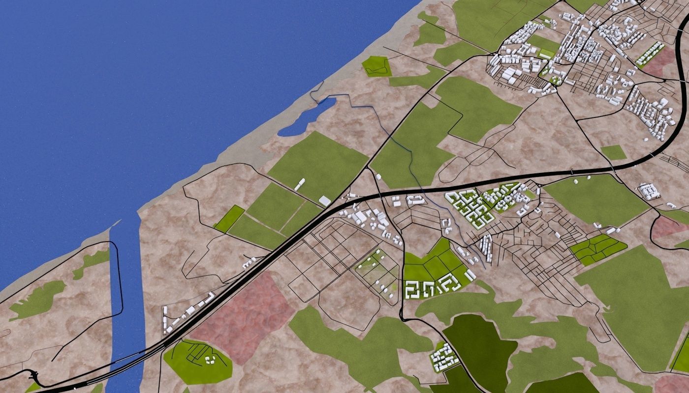 Algiers City Low-poly 3D model_38