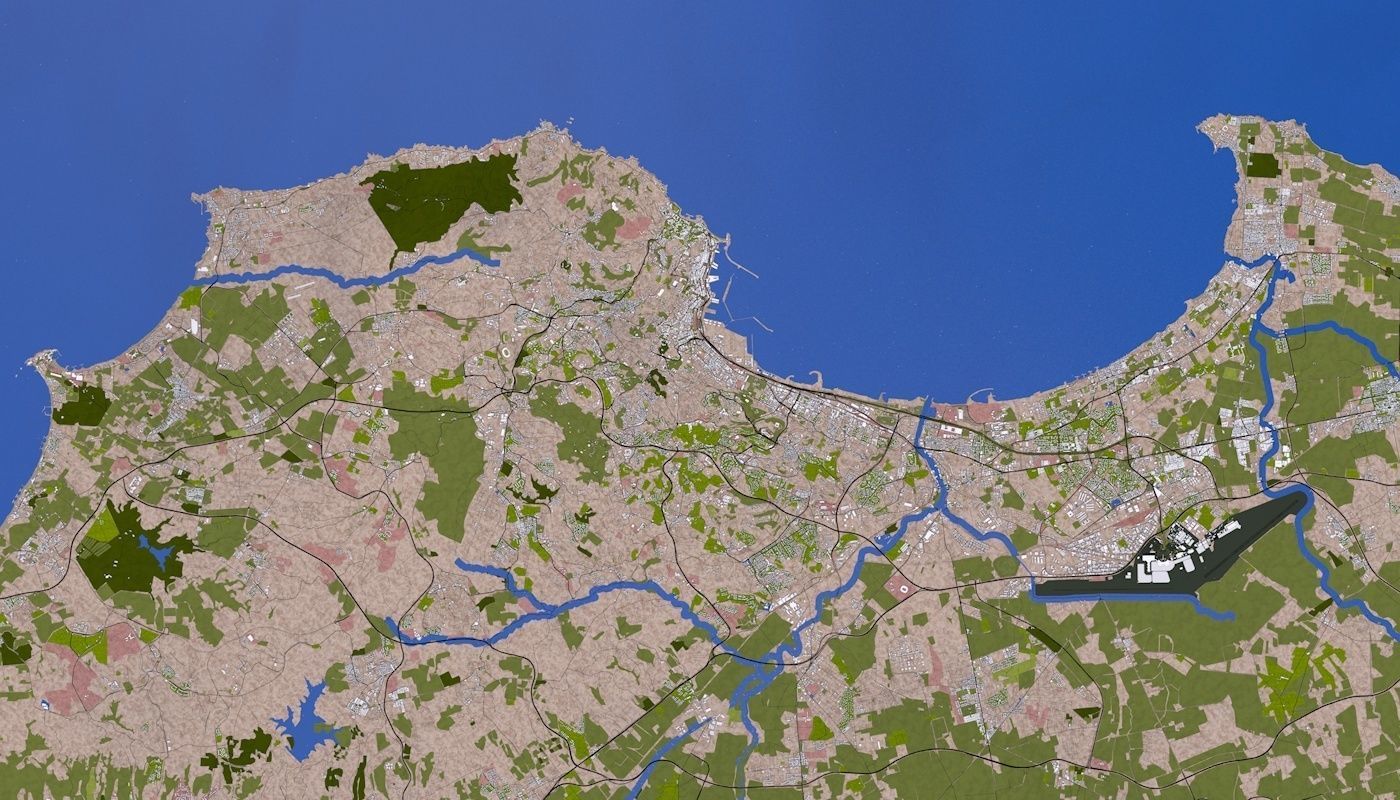 Algiers City Low-poly 3D model_31