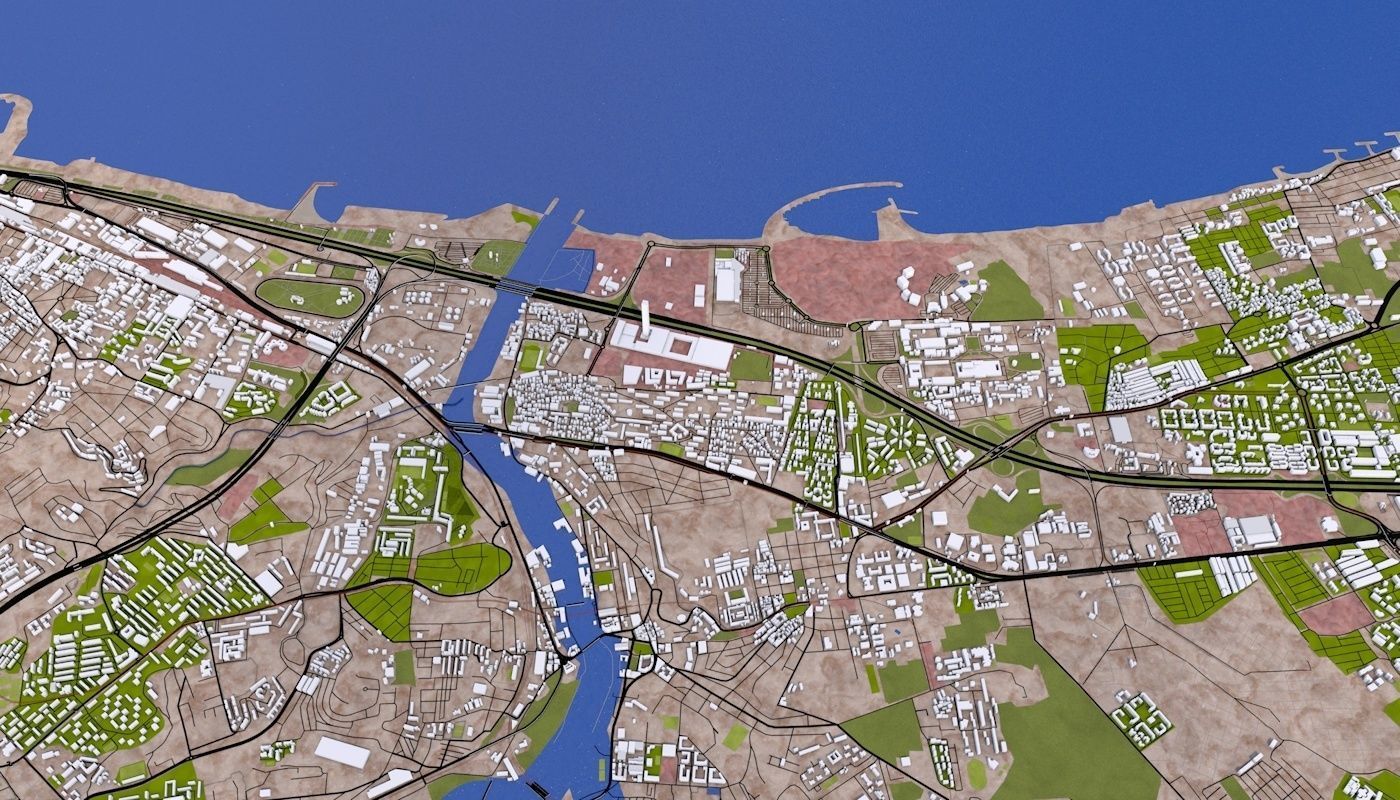 Algiers City Low-poly 3D model_41