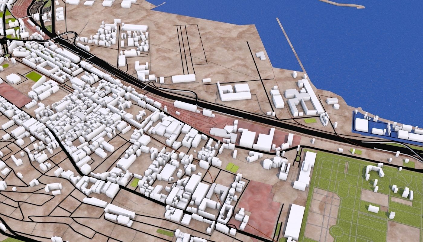 Algiers City Low-poly 3D model_22
