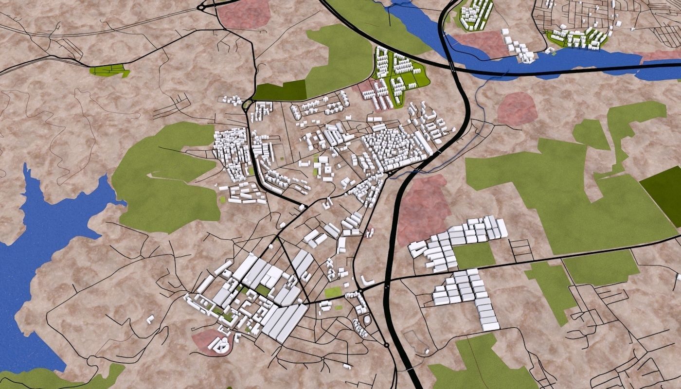 Algiers City Low-poly 3D model_39