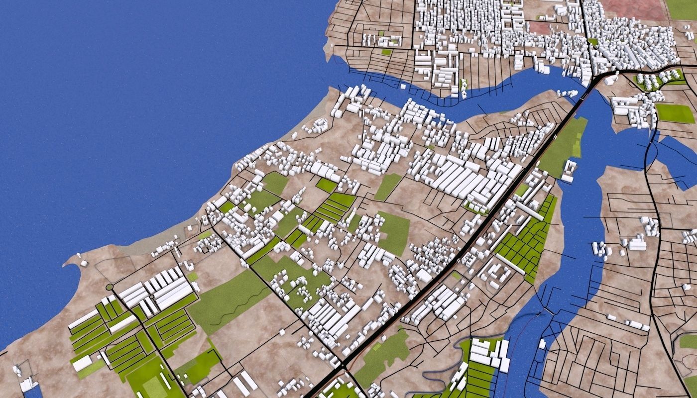 Algiers City Low-poly 3D model_14