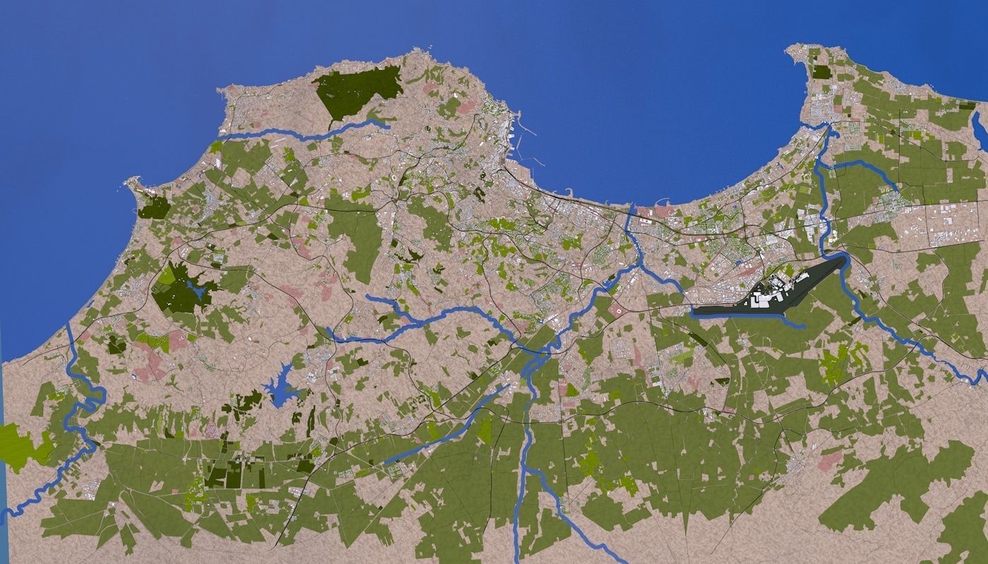 Algiers City Low-poly 3D model_30