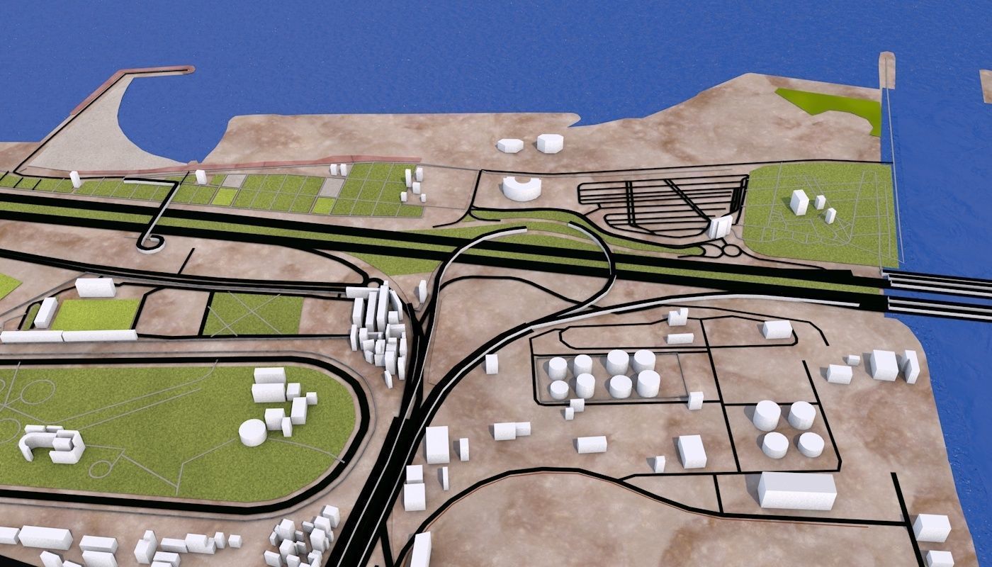 Algiers City Low-poly 3D model_19