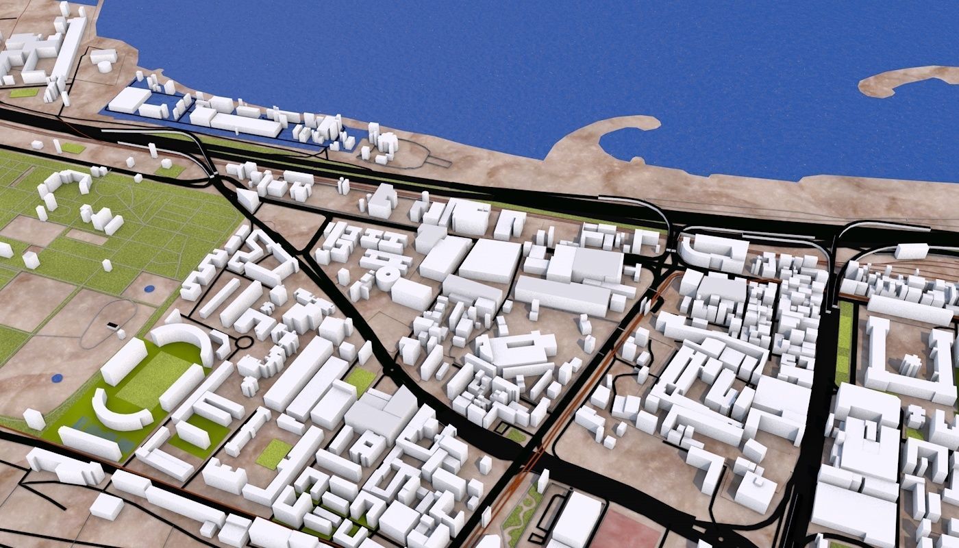 Algiers City Low-poly 3D model_21