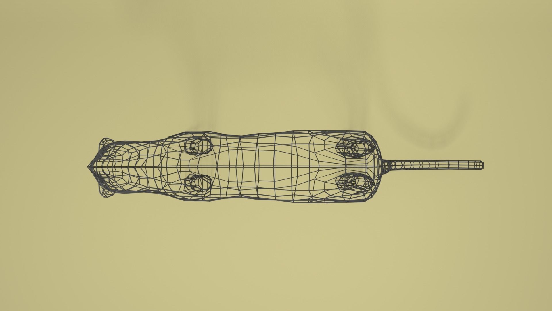 Low Poly Cartoon Leopard Low-poly 3D model_16