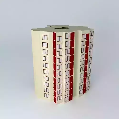 Flat apartment building