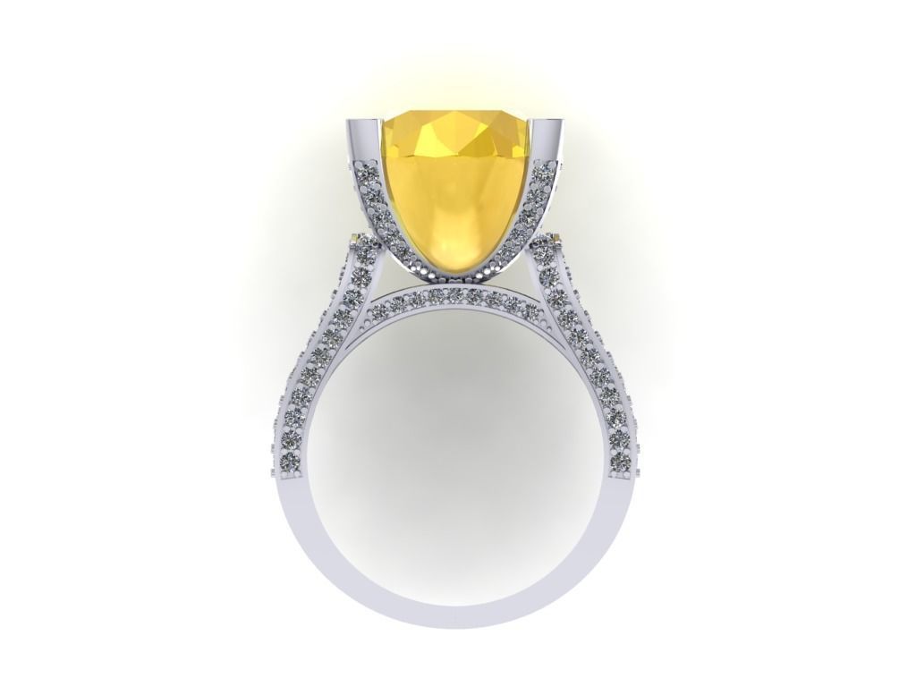 Ring Diamond 157 3D print model_1