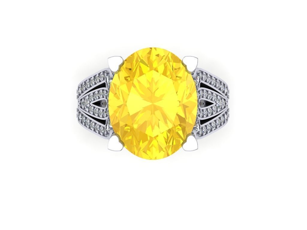 Ring Diamond 157 3D print model_2