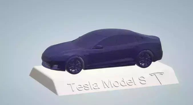 TESLA MODEL S CAR  3D PRINTING STL FILE 3D print model