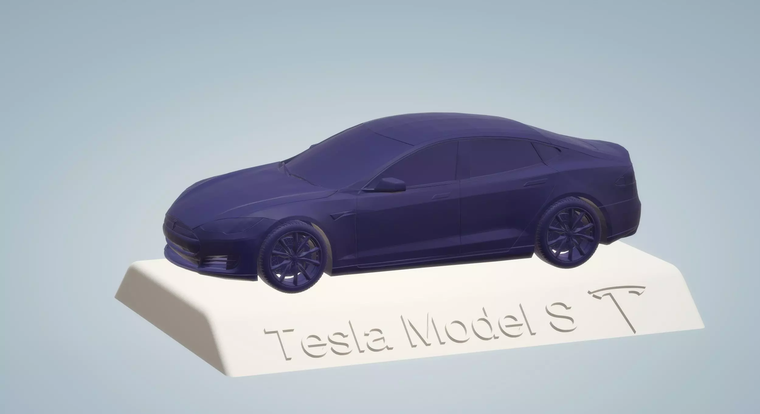 TESLA MODEL S CAR 3D PRINTING STL FILE 3D print model_0