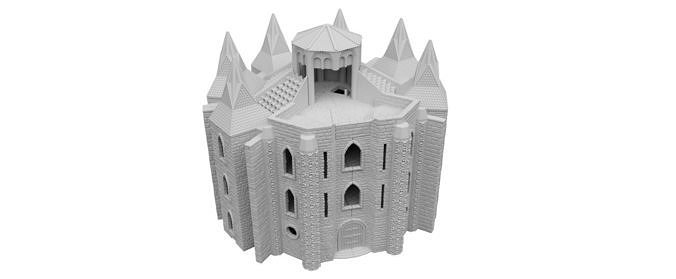 Holy Chain Monastery Modular Scenery 3D print model