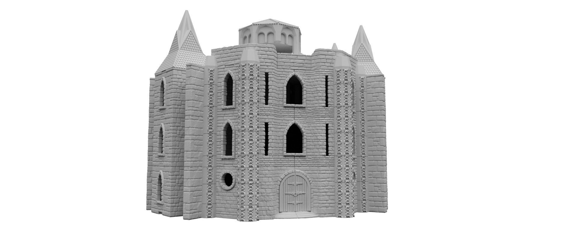 Holy Chain Monastery Modular Scenery 3D print model_4