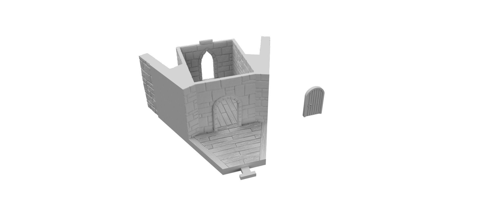 Holy Chain Monastery Modular Scenery 3D print model_10