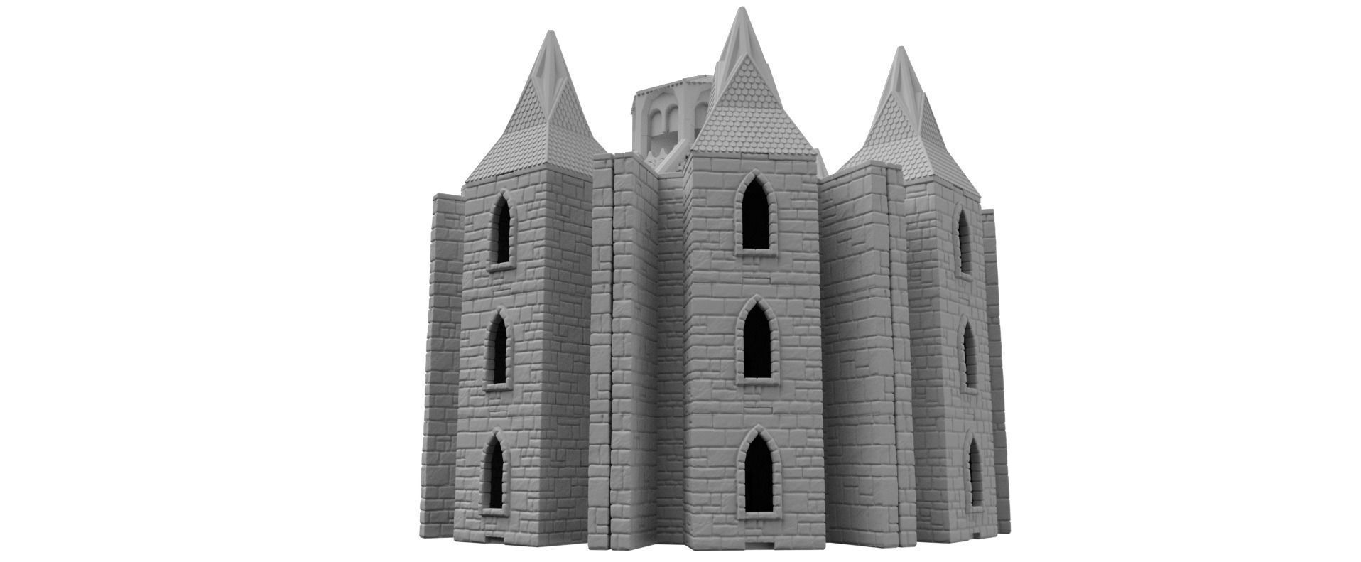 Holy Chain Monastery Modular Scenery 3D print model_3
