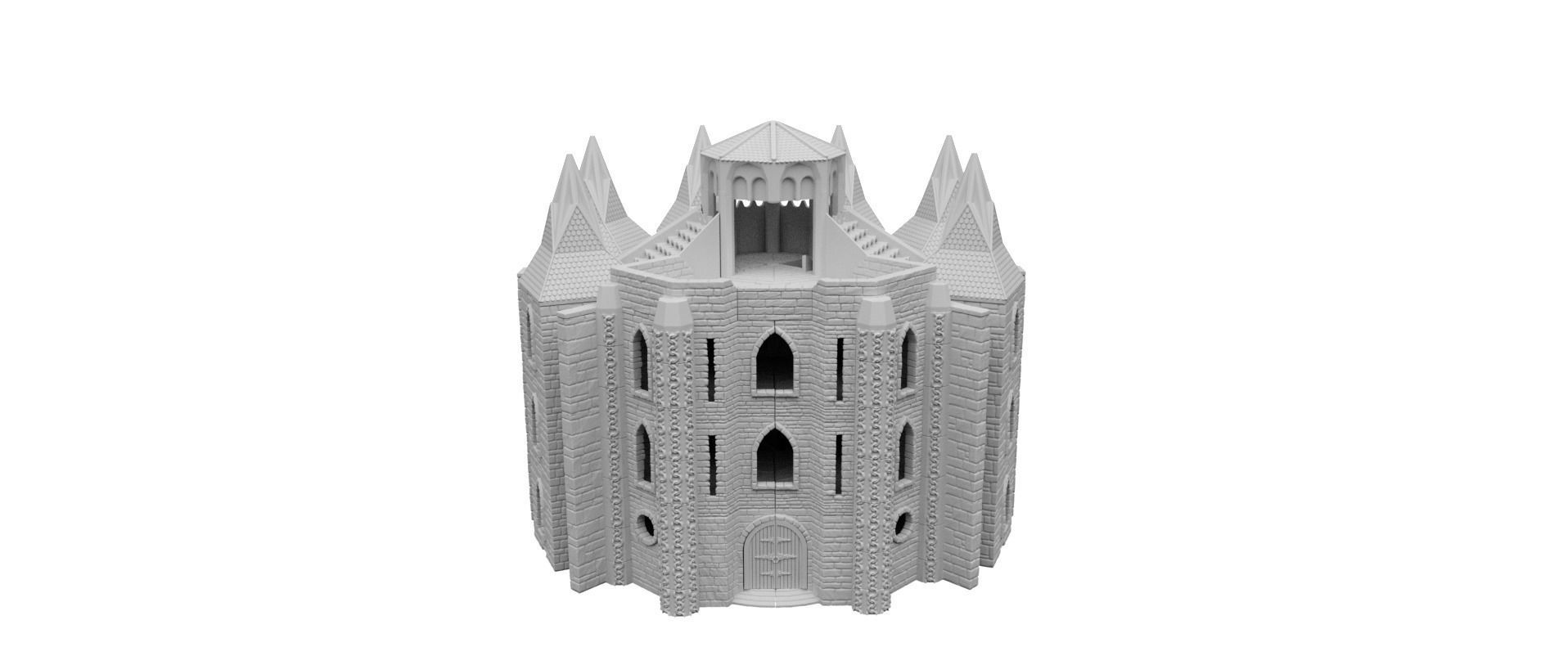 Holy Chain Monastery Modular Scenery 3D print model_7