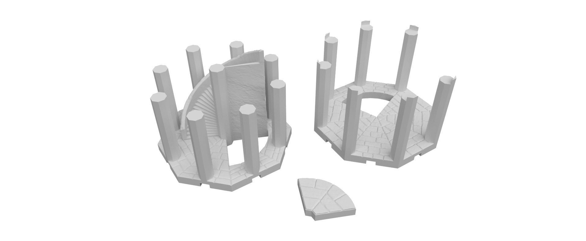 Holy Chain Monastery Modular Scenery 3D print model_11