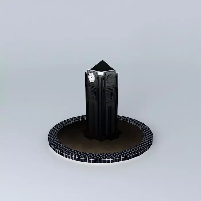 Karaman Town Square - Clock Tower Free 3D model
