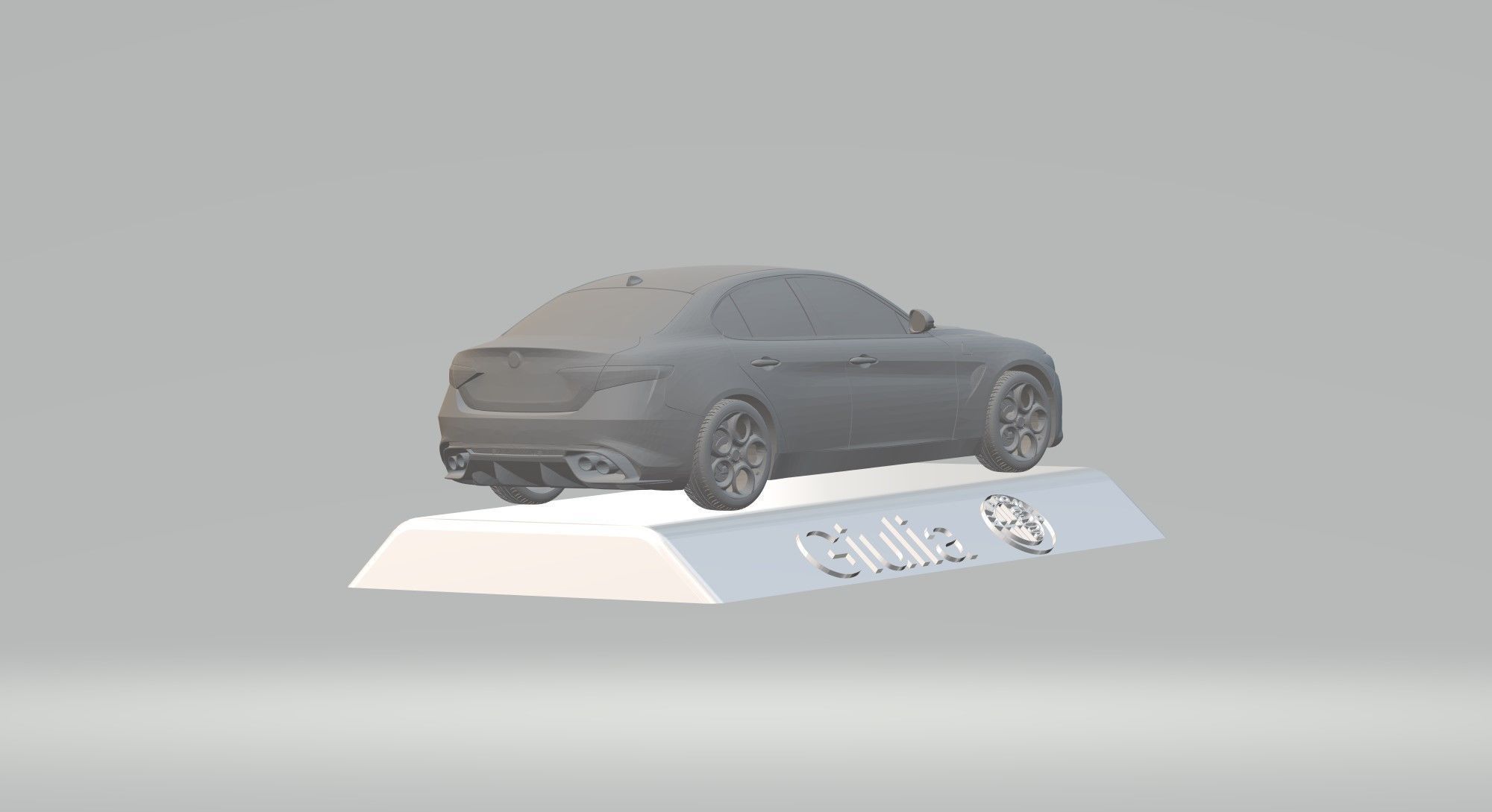 ALFA ROMEO GIULIA CAR 3D PRINTING STL FILE 3D print model_4