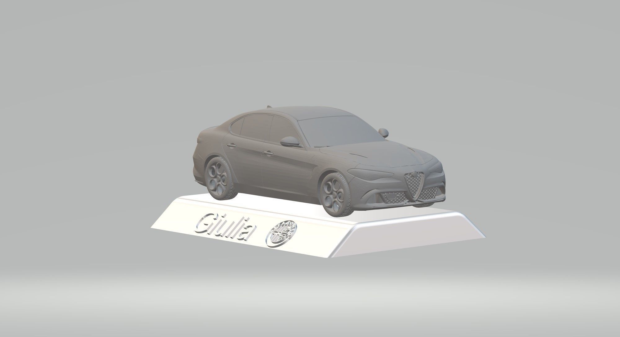 ALFA ROMEO GIULIA CAR 3D PRINTING STL FILE 3D print model_3