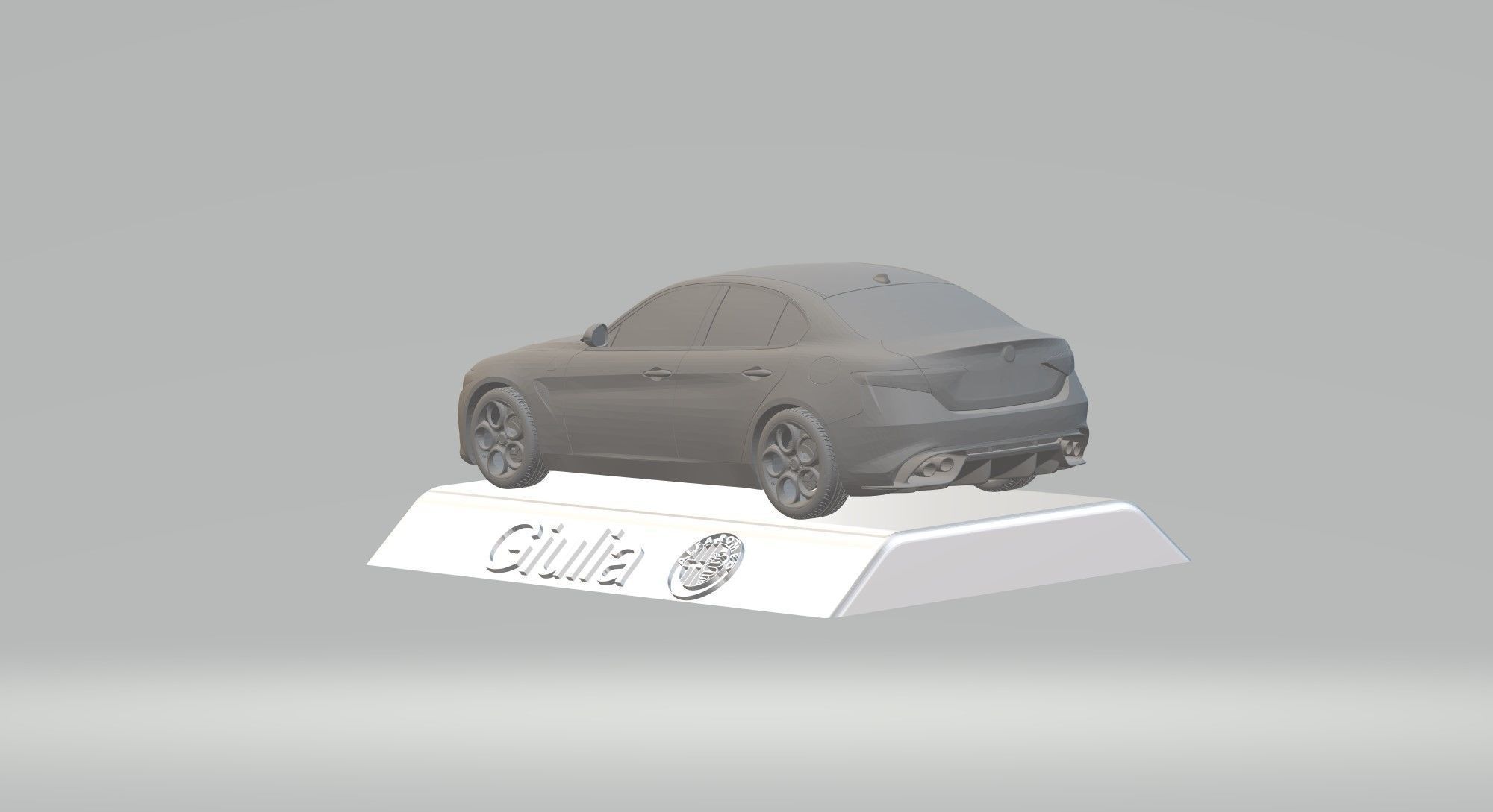 ALFA ROMEO GIULIA CAR 3D PRINTING STL FILE 3D print model_2