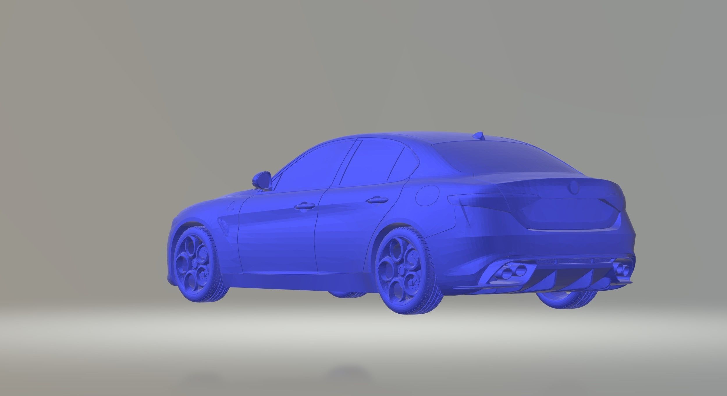 ALFA ROMEO GIULIA CAR 3D PRINTING STL FILE 3D print model_12